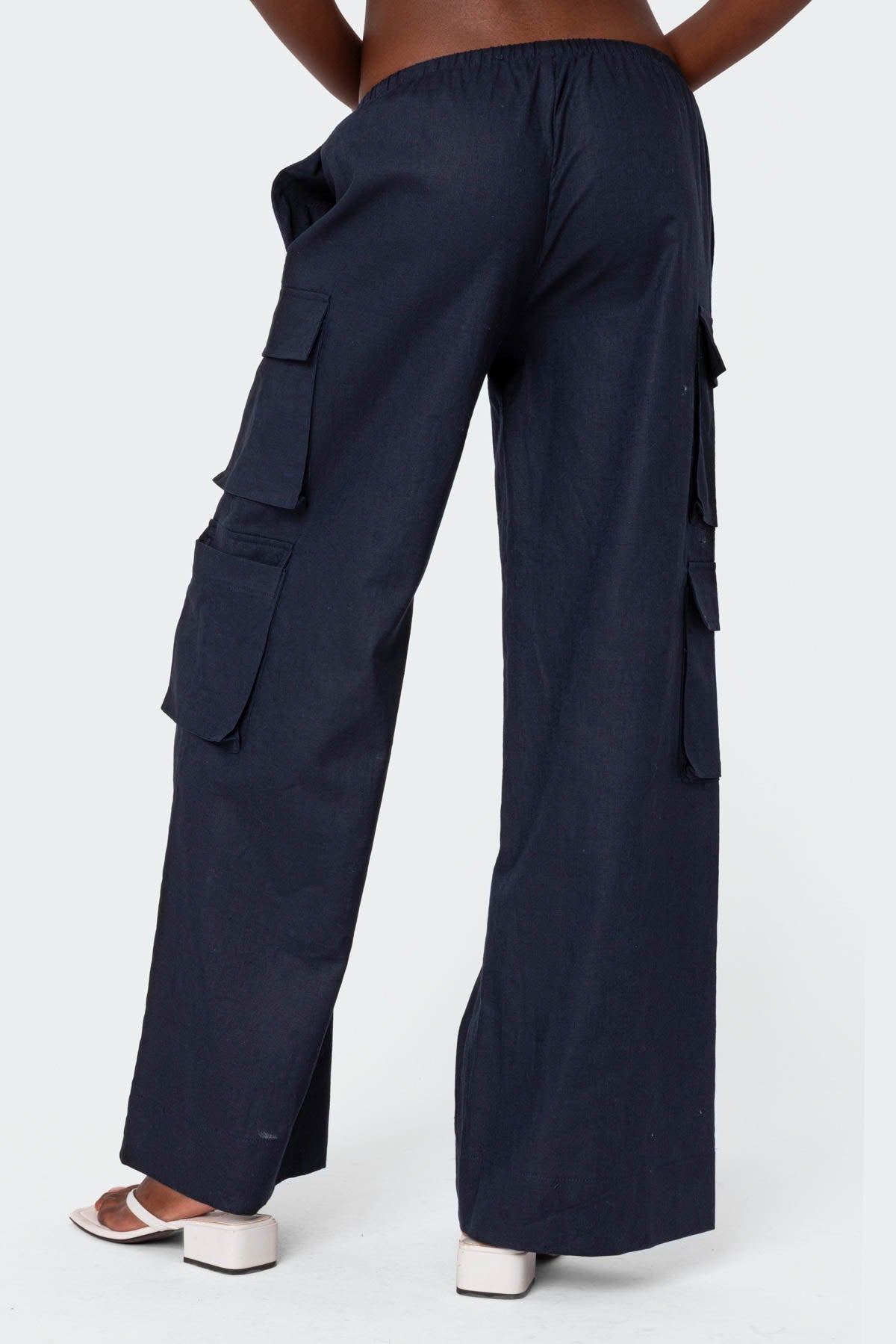 Bristol Linen Look Cargo Pants