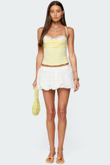 Linnea Layered Contrast Lacey Bra Top