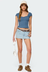 Adela Square Neck Top