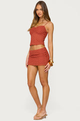 Josephina Textured Floral Tank Top