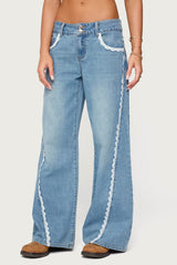 Alisha Lacey Low Rise Baggy Jeans