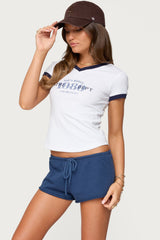 Santa Monica V Neck T Shirt