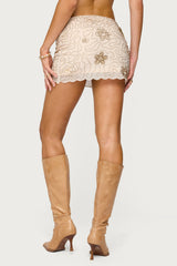 Astrid Beaded Mini Skirt