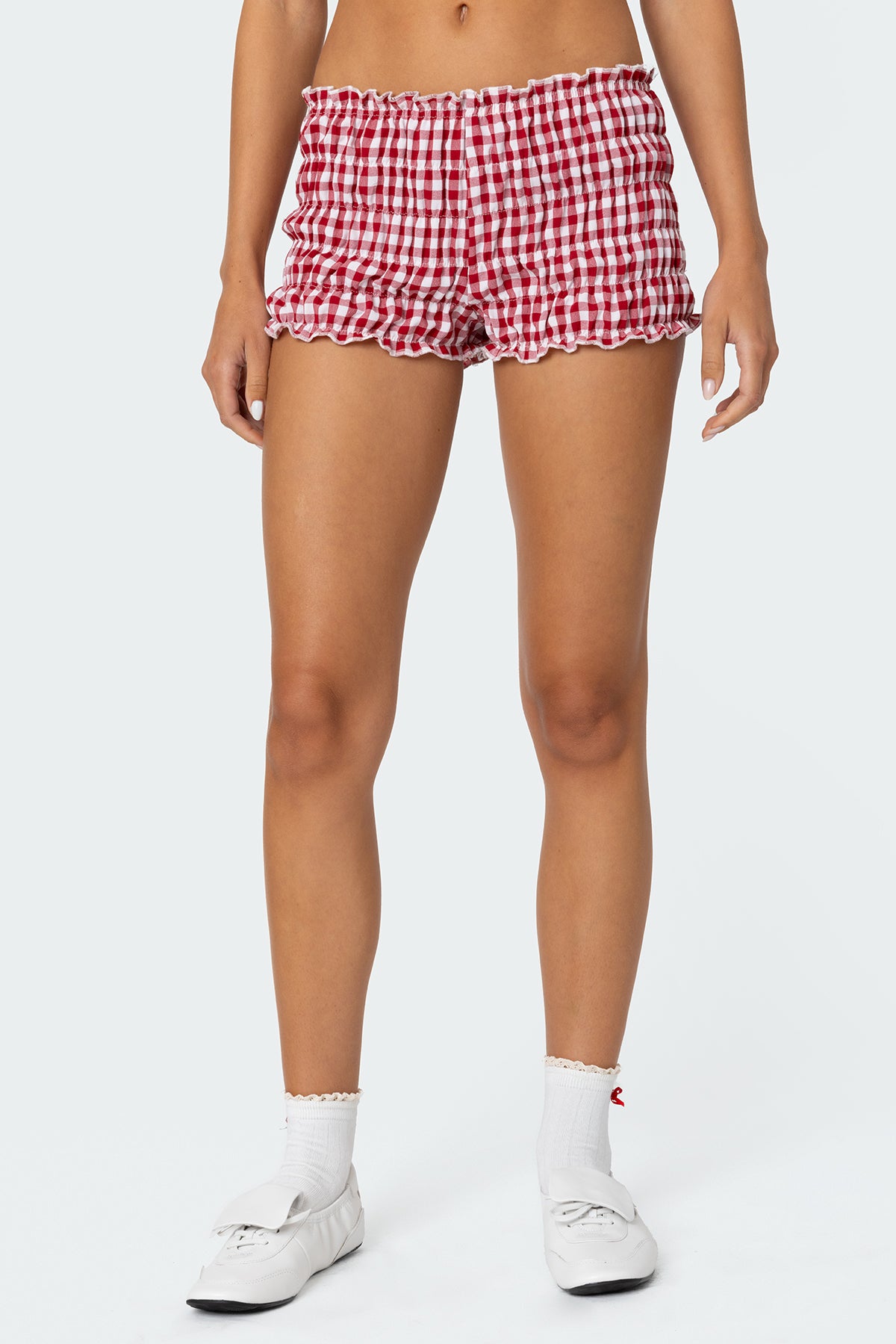 Gingham Scrunch Shorts