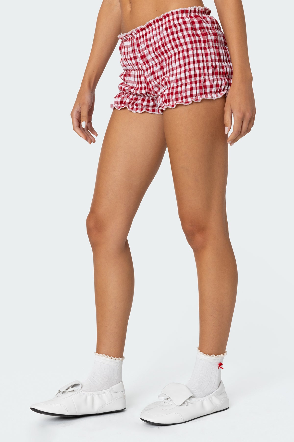 Gingham Scrunch Shorts