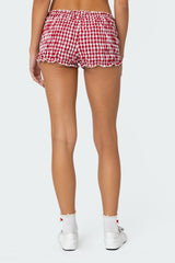 Gingham Scrunch Shorts