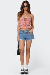 Fern Mid Rise Denim Shorts