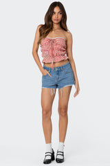 Fern Mid Rise Denim Shorts