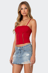 Jennie ladder knit corset