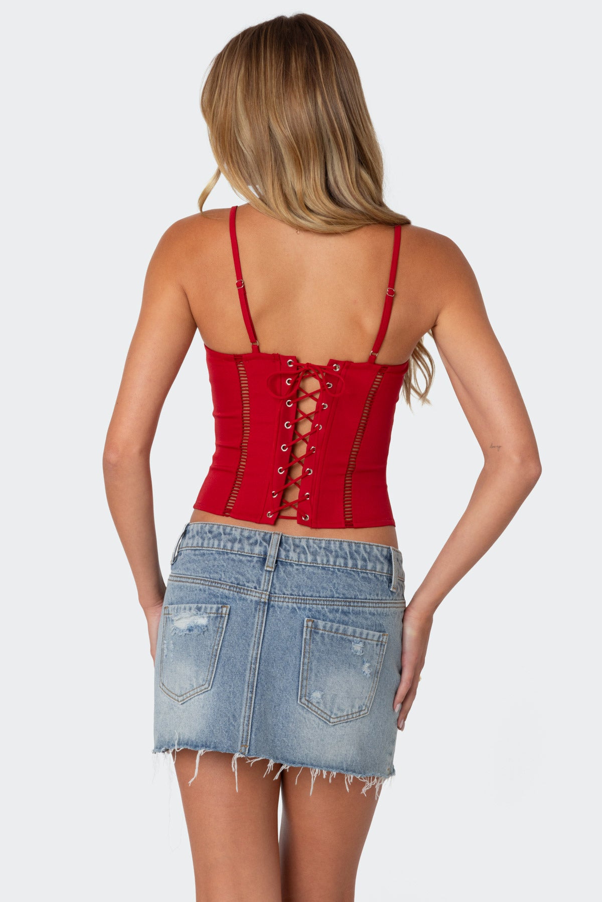 Jennie ladder knit corset