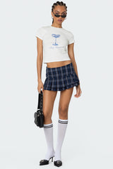 Ara Plaid Pleated Skort