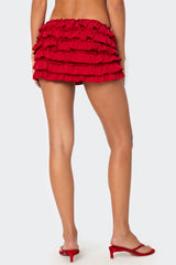 Constance Ruffled Mini Skirt