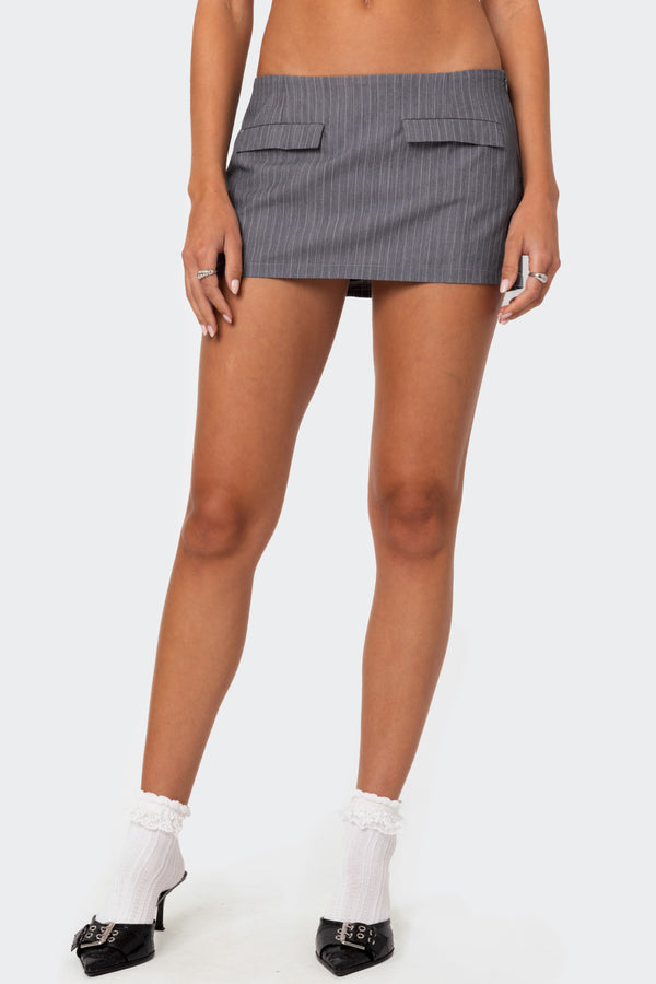 Magnolia Pinstripe Mini Skort