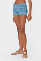 Daytona Gradient Knit Fold Over Shorts