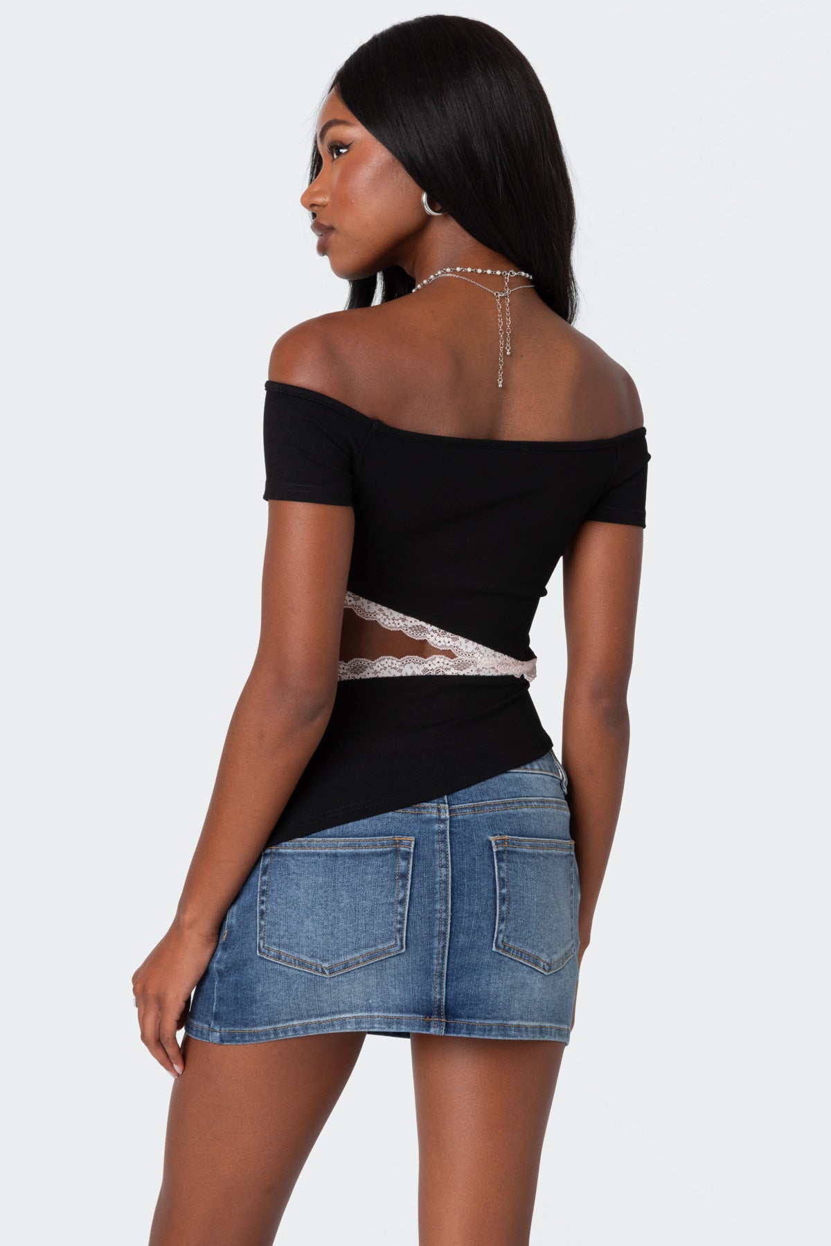 Annaise Off Shoulder Cut Out Top