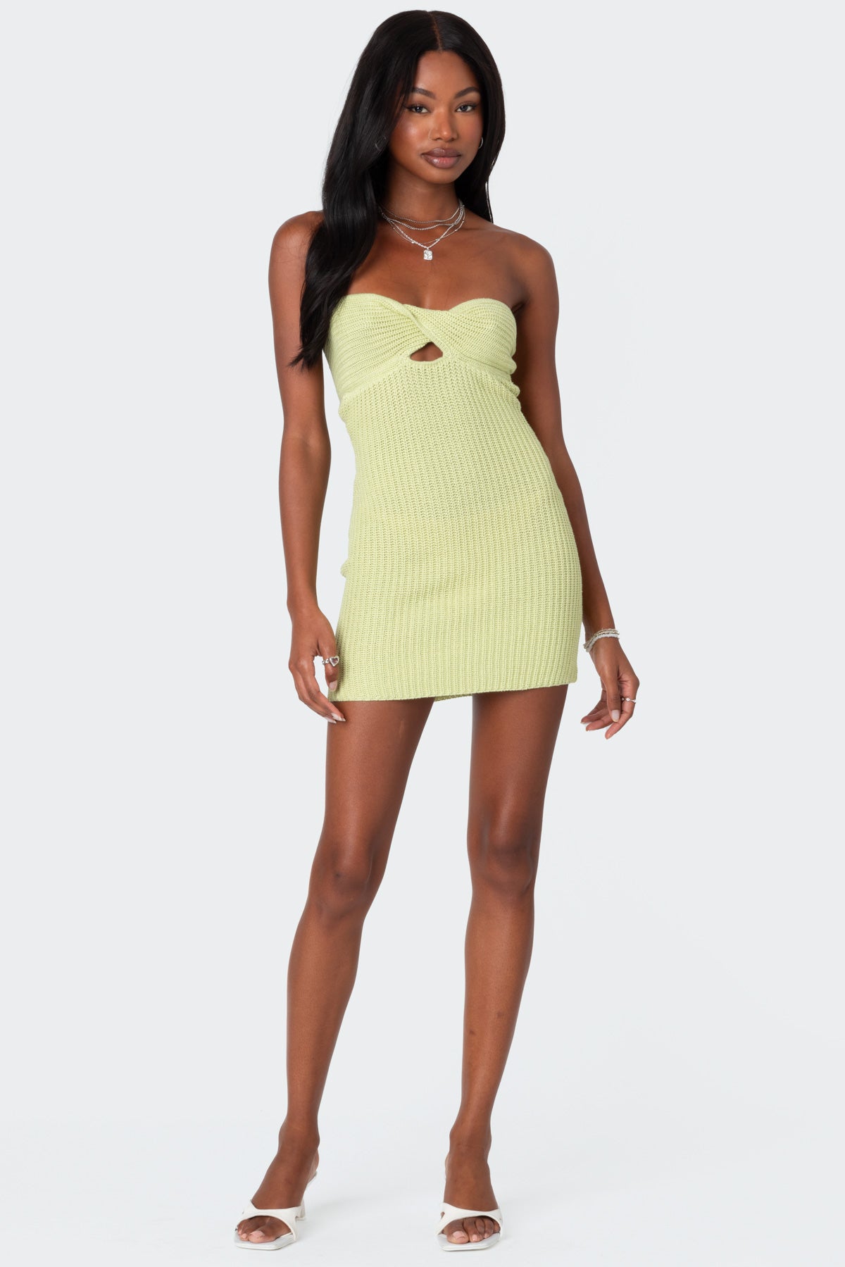 Sammie Twist Front Knit Mini Dress