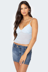 Serafina Sheer Mesh Tank Top