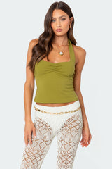 Poet Cinched Halter Top