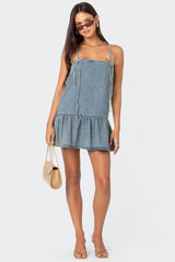 Dylan Denim Mini Dress