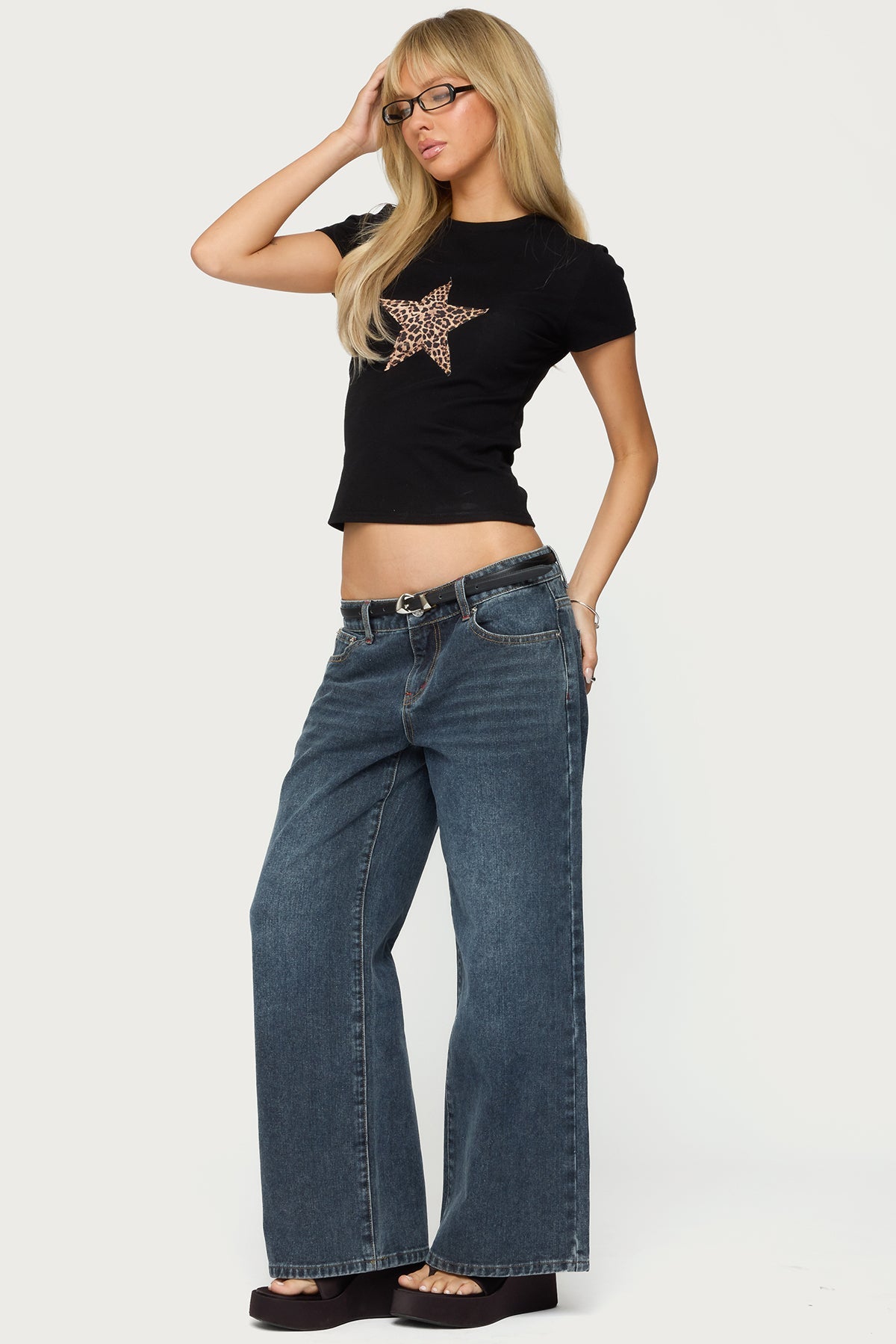 Petite Ace Low Rise Baggy Jeans
