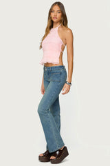 Amit Tiered Chiffon Halter Top