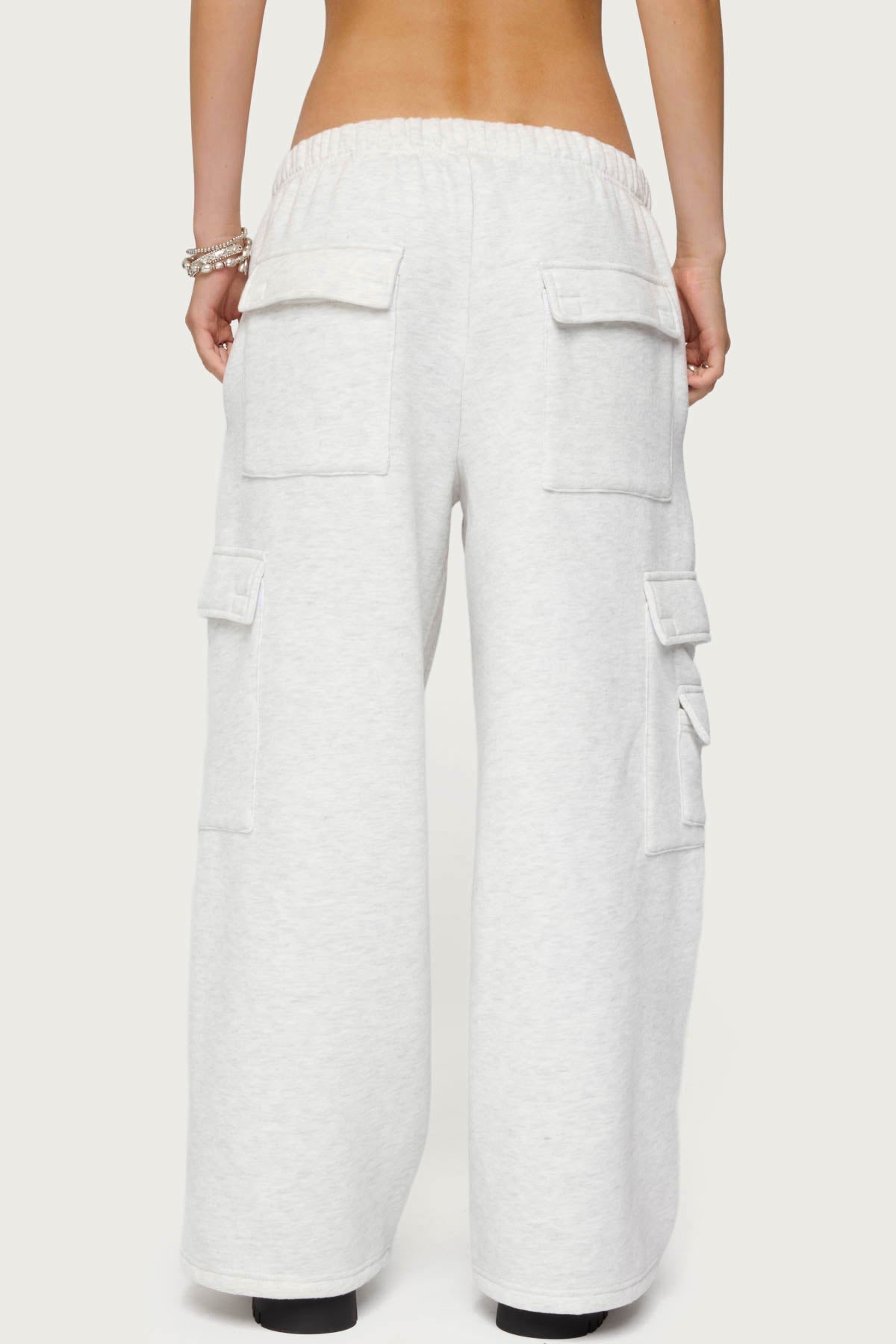 Petite Wide Leg Cargo Joggers