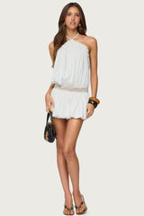 Aida Backless Bubble Mini Dress