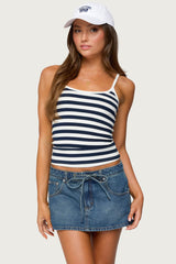 Bailee Striped Ribbed Tank Top