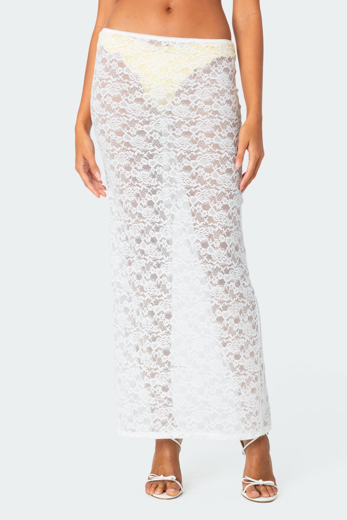 Oceana Sheer Lace Maxi Skirt