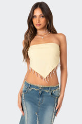 Chandelier Beaded Triangle Top