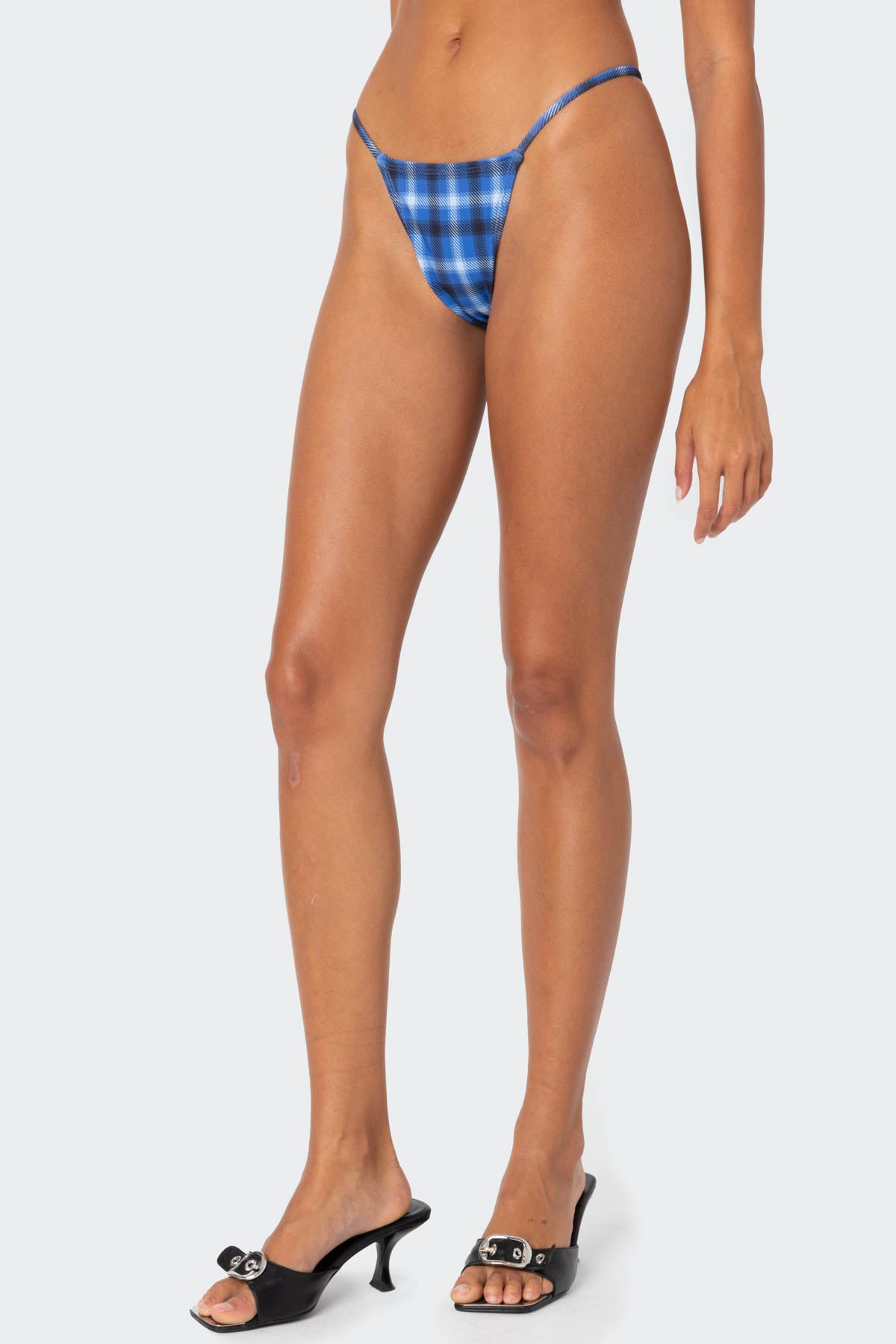 Preppy Plaid String Bikini Bottom