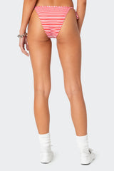 Zora Striped String Bikini Bottom