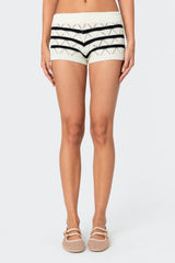 Galia Striped Knit Shorts