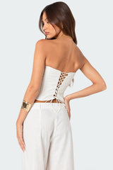 Arya Linen Look Corset