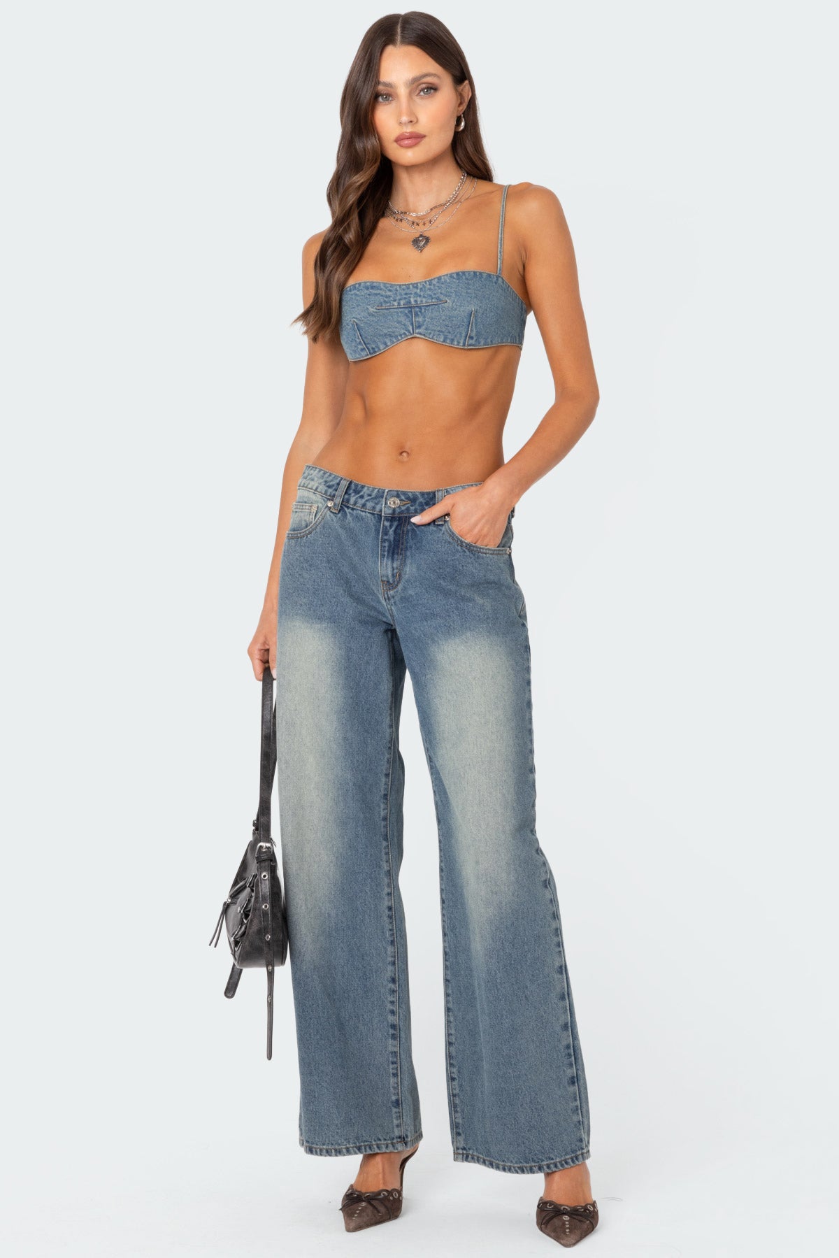 Brandy Denim Bralette