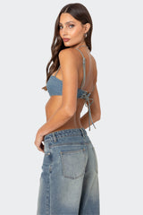 Brandy Denim Bralette