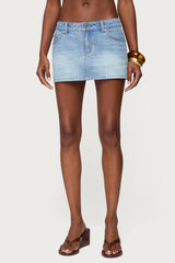 Chiara Denim Micro Skirt