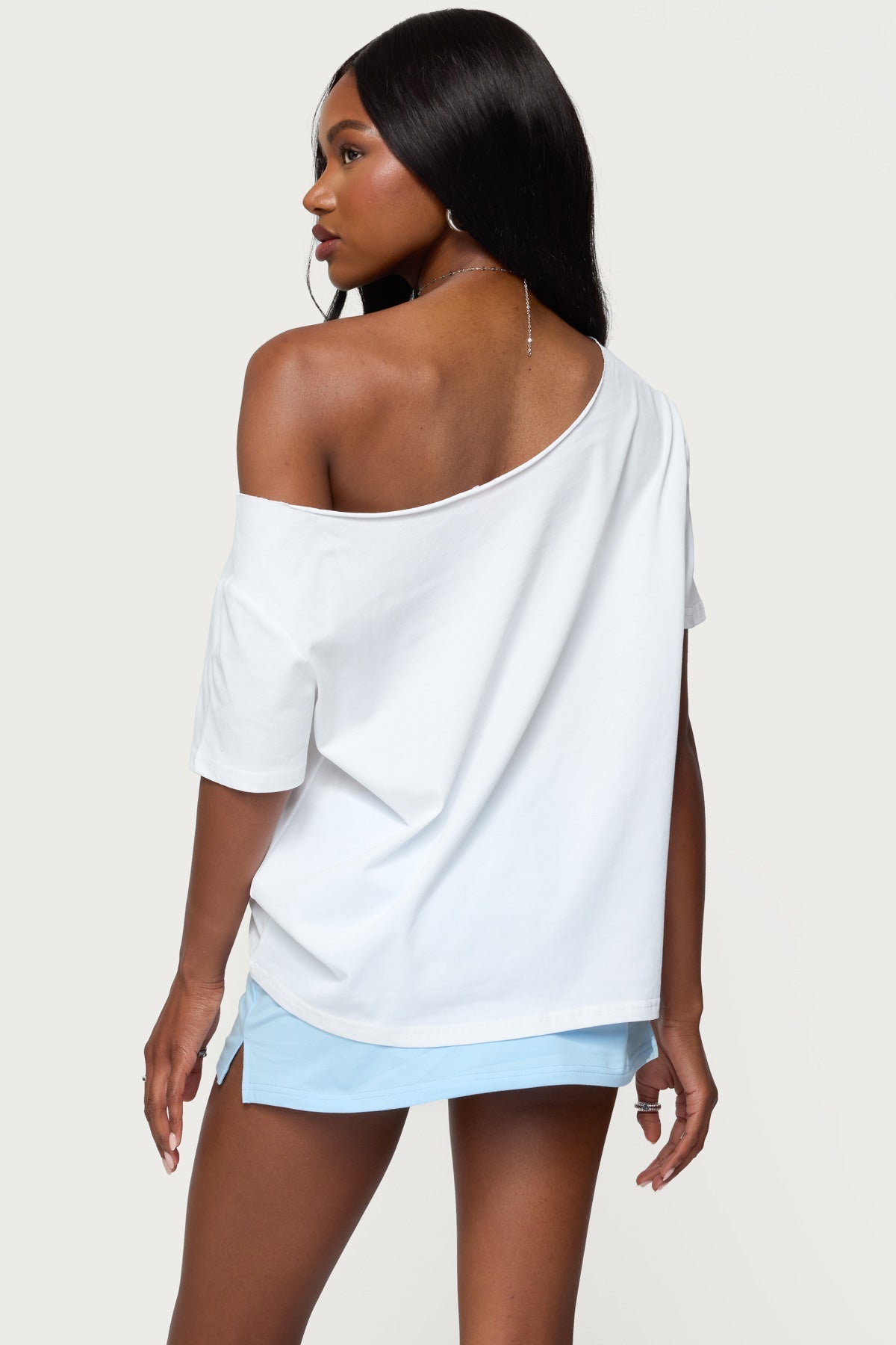 Hawaiian Babe Off Shoulder T Shirt