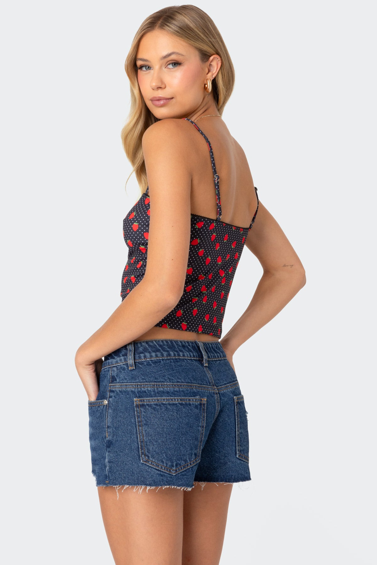 Strawberry Polka Tank Top