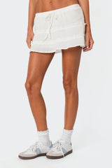 Lora Tiered Mini Skirt