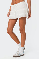 Lora Tiered Mini Skirt