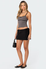 Blank Space Ruffled Mini Skirt