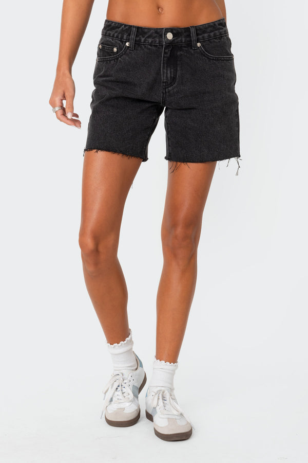 Tomboy Low Rise Denim Shorts