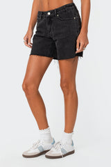 Tomboy Low Rise Denim Shorts