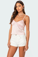 Imani Satin Effect Tank Top