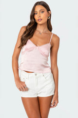 Imani Satin Effect Tank Top