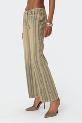 Eternity Pinstripe Flare Jeans