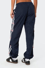 Bow Stripe Nylon Track Pants