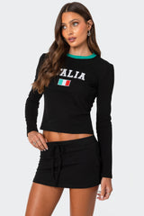 Italy Long Sleeve T Shirt