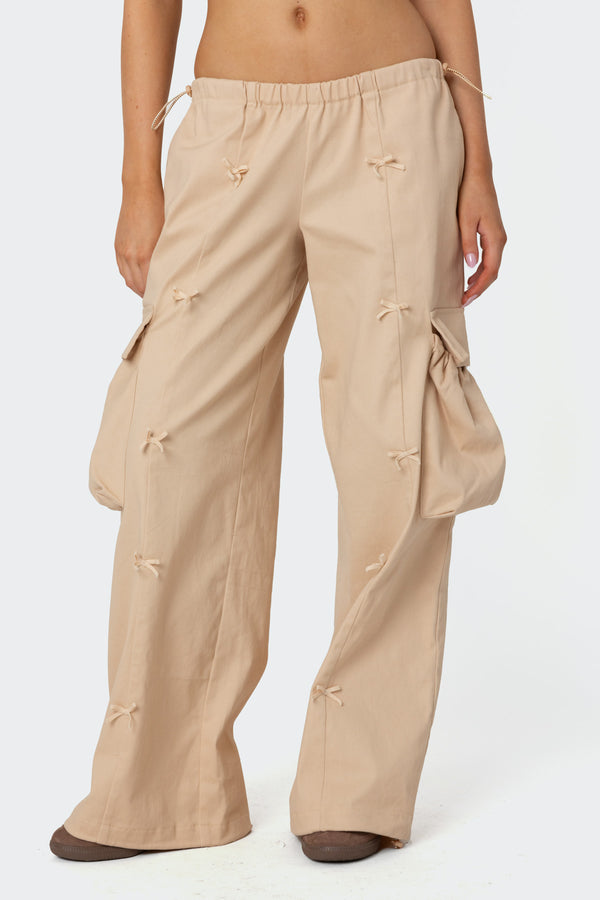 Bow Trim Cargo Parachute Pants